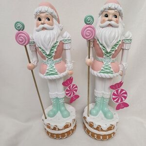 Pastel Nutcracker Holiday Decor Set